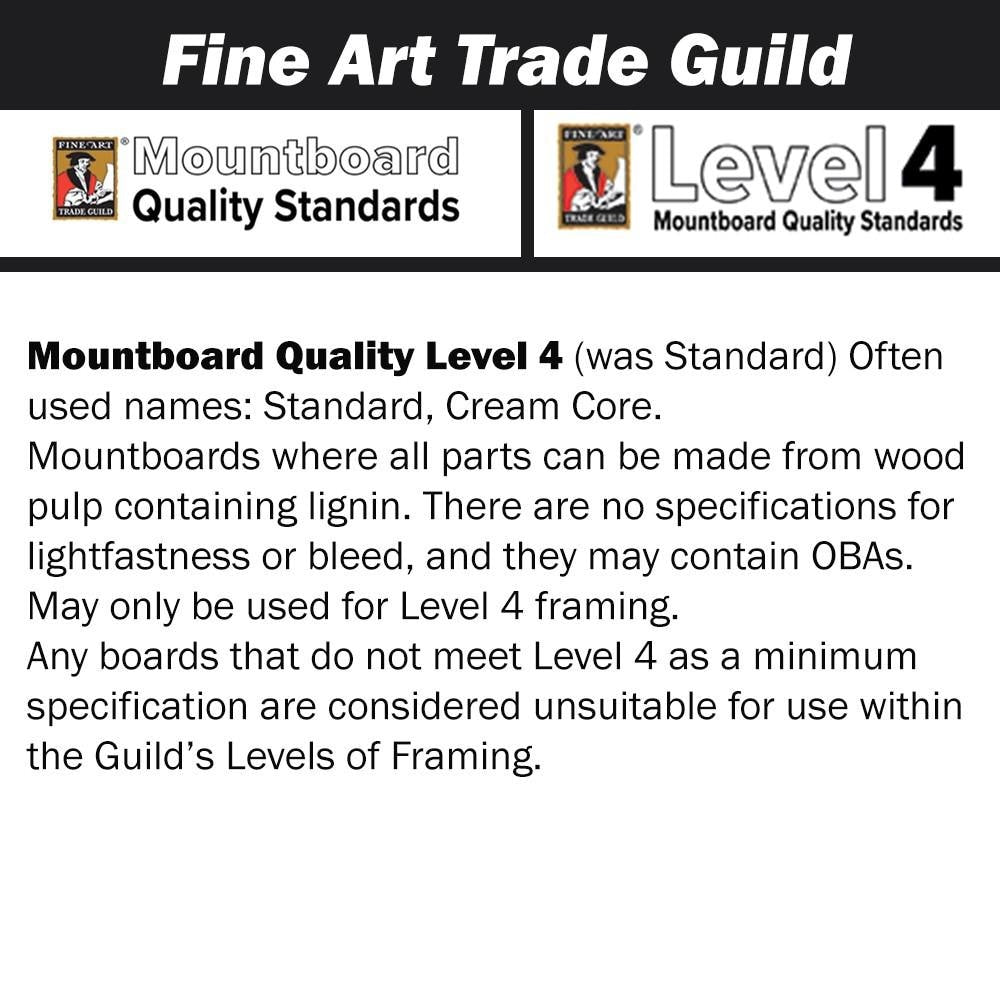 School grey picture mount | choose size | fatg 4 standard cream core