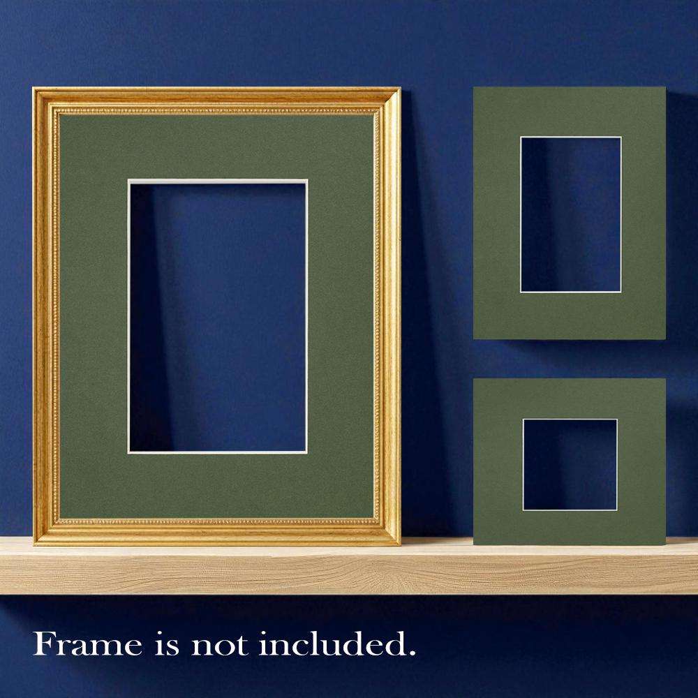 Green picture mount white core | choose size | smooth fatg 3