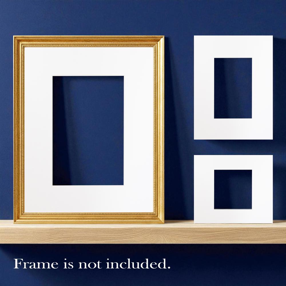 White picture mount white core | choose size | smooth fsc fatg 3