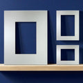 Silver picture mount white core | choose size | smooth fsc fatg 3