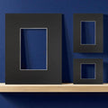 Black picture mount white core | choose size | smooth fatg 3