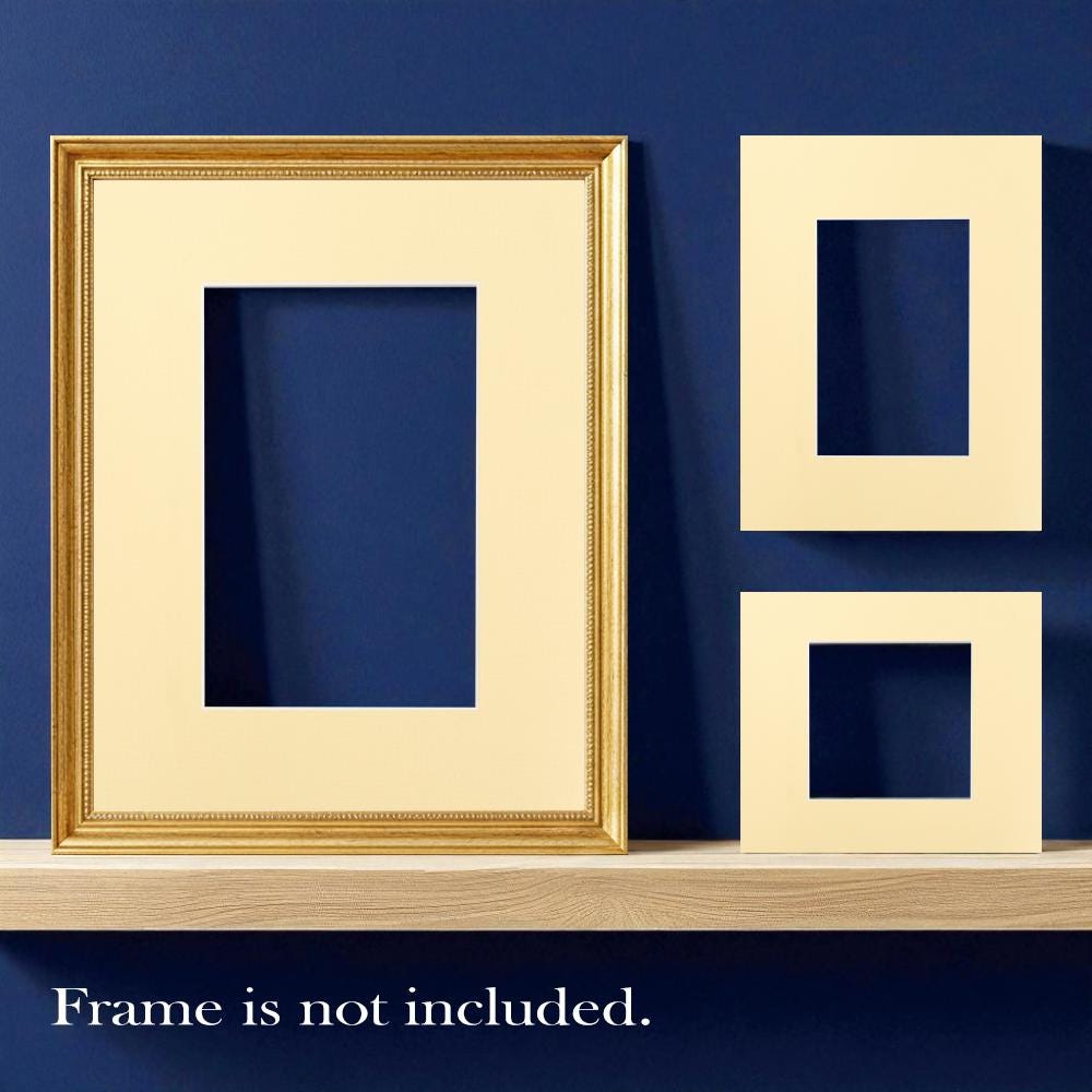 Vanila picture mount white core | choose size | textured fatg 2 conservation quality
