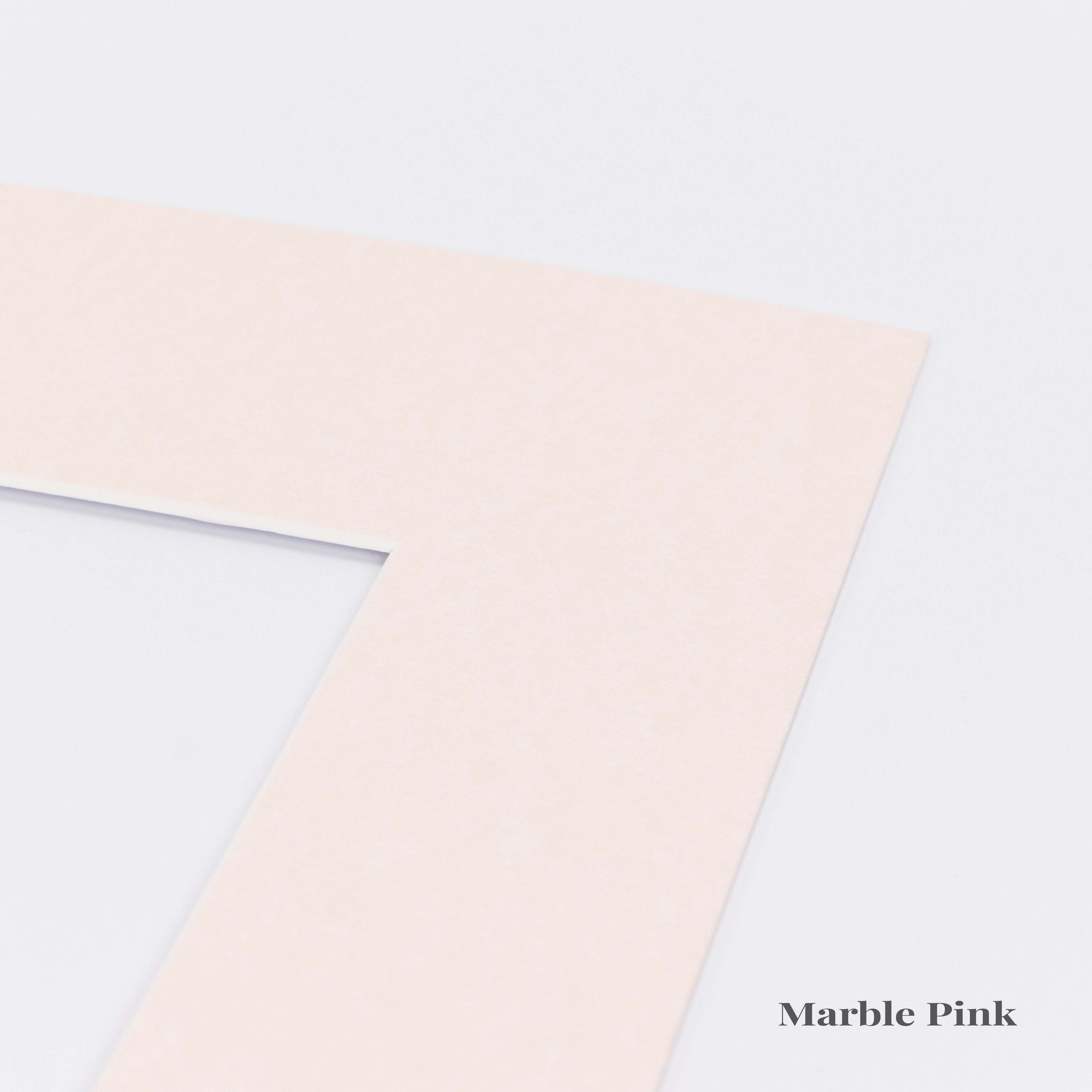 Pink Picture Mount, Custom Photo Mat, A4, A3, A2, A1 Choose Size & Shade, White Core Frame Matting, Daler Rowney Bevel Cut Mountboard