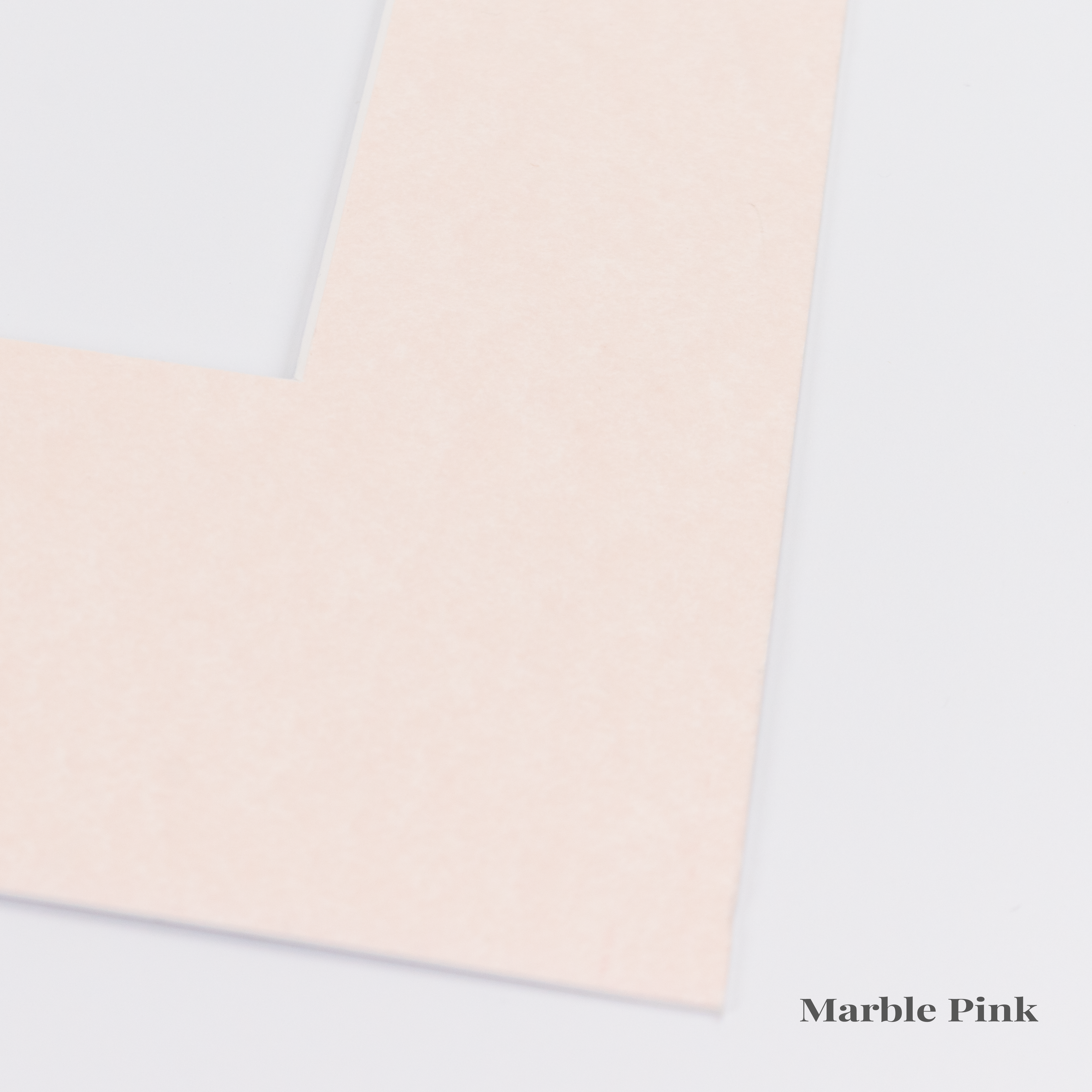 Pink Picture Mount, Custom Photo Mat, A4, A3, A2, A1 Choose Size & Shade, White Core Frame Matting, Daler Rowney Bevel Cut Mountboard