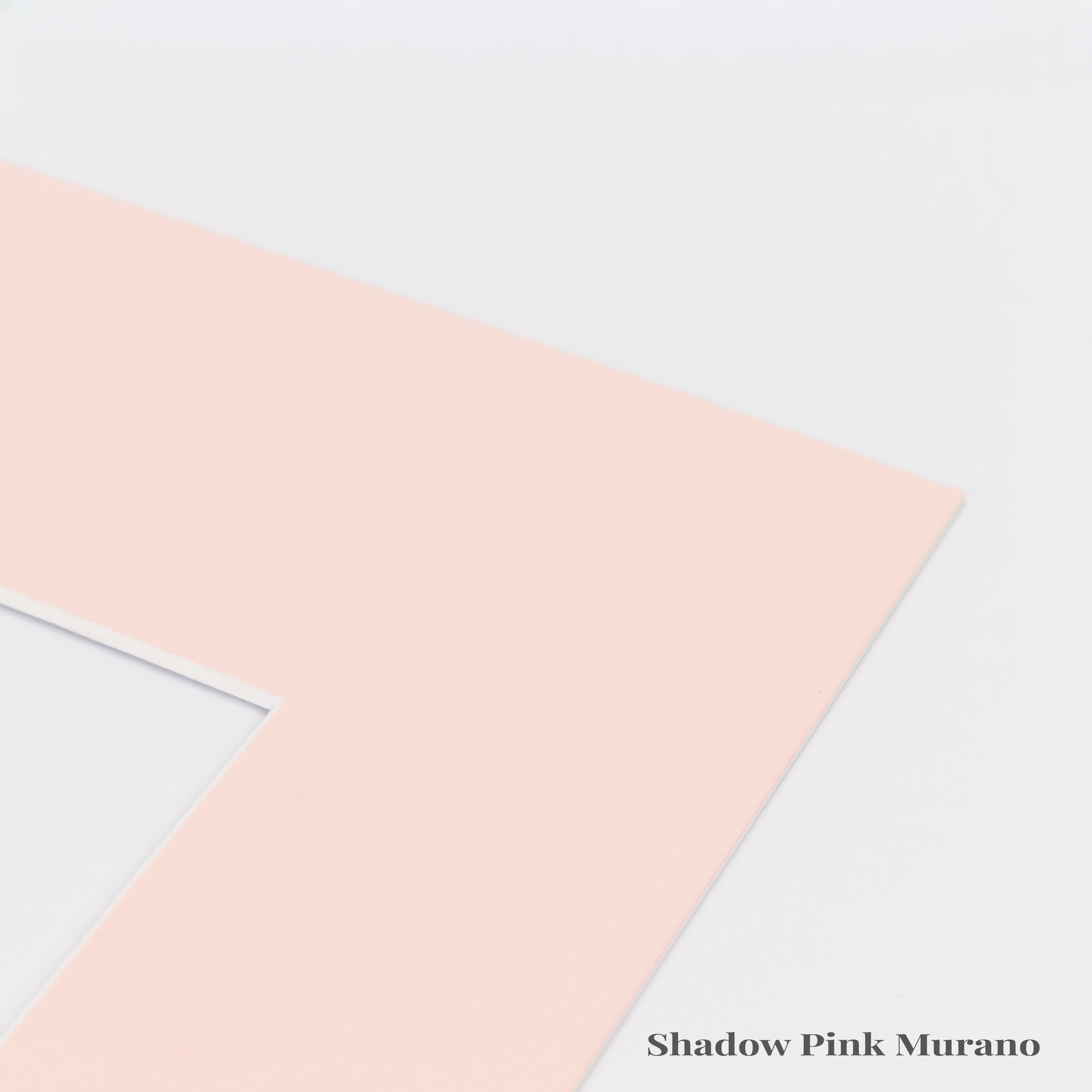 Pink Picture Mount, Custom Photo Mat, A4, A3, A2, A1 Choose Size & Shade, White Core Frame Matting, Daler Rowney Bevel Cut Mountboard