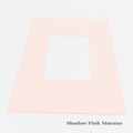 Shadow Pink Murano Picture Mount, Custom Photo Mat, Choose Size White Core Frame Matting, Daler Rowney Bevel Cut Mountboard, Poster Mount