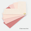 Pink Picture Mount Colour Sample Set | Gradient Chevron Mat Board Swatches | Blush to Rose Pink |