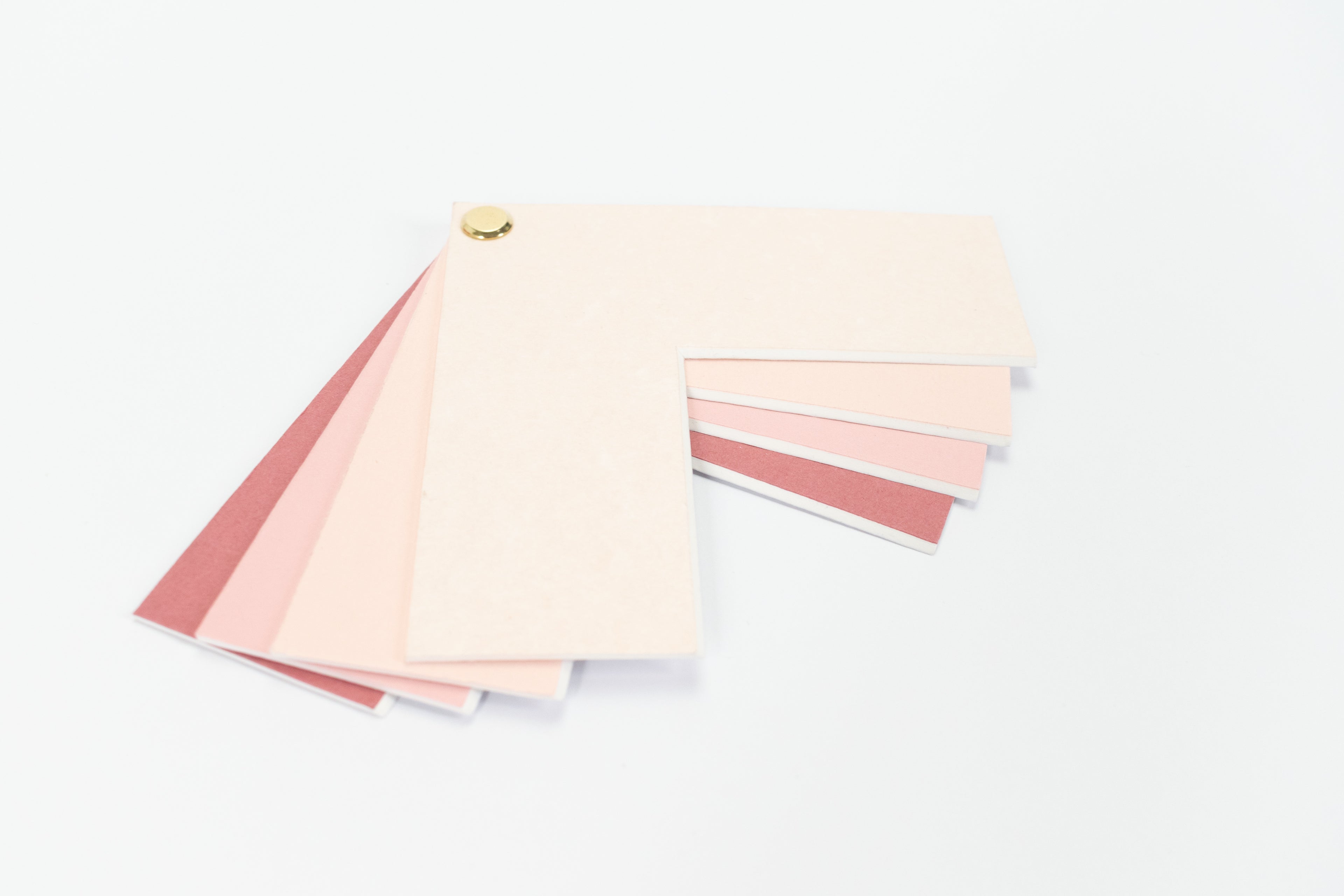 Pink Picture Mount Colour Sample Set | Gradient Chevron Mat Board Swatches | Blush to Rose Pink |