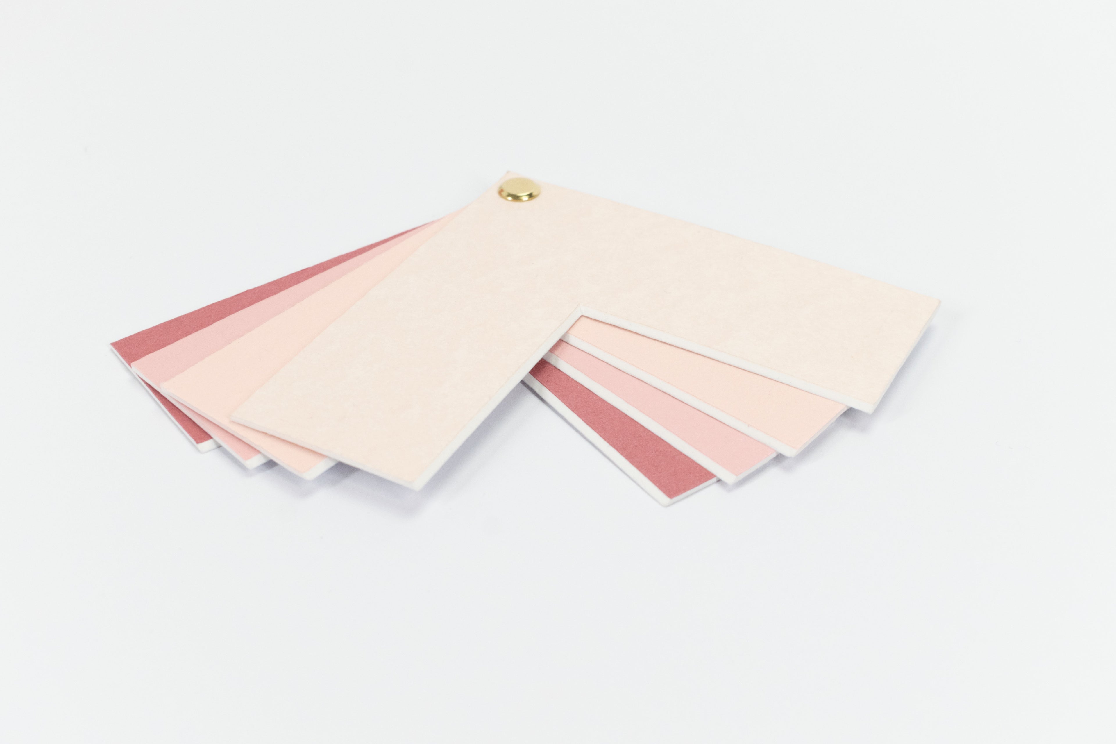 Pink Picture Mount Colour Sample Set | Gradient Chevron Mat Board Swatches | Blush to Rose Pink |