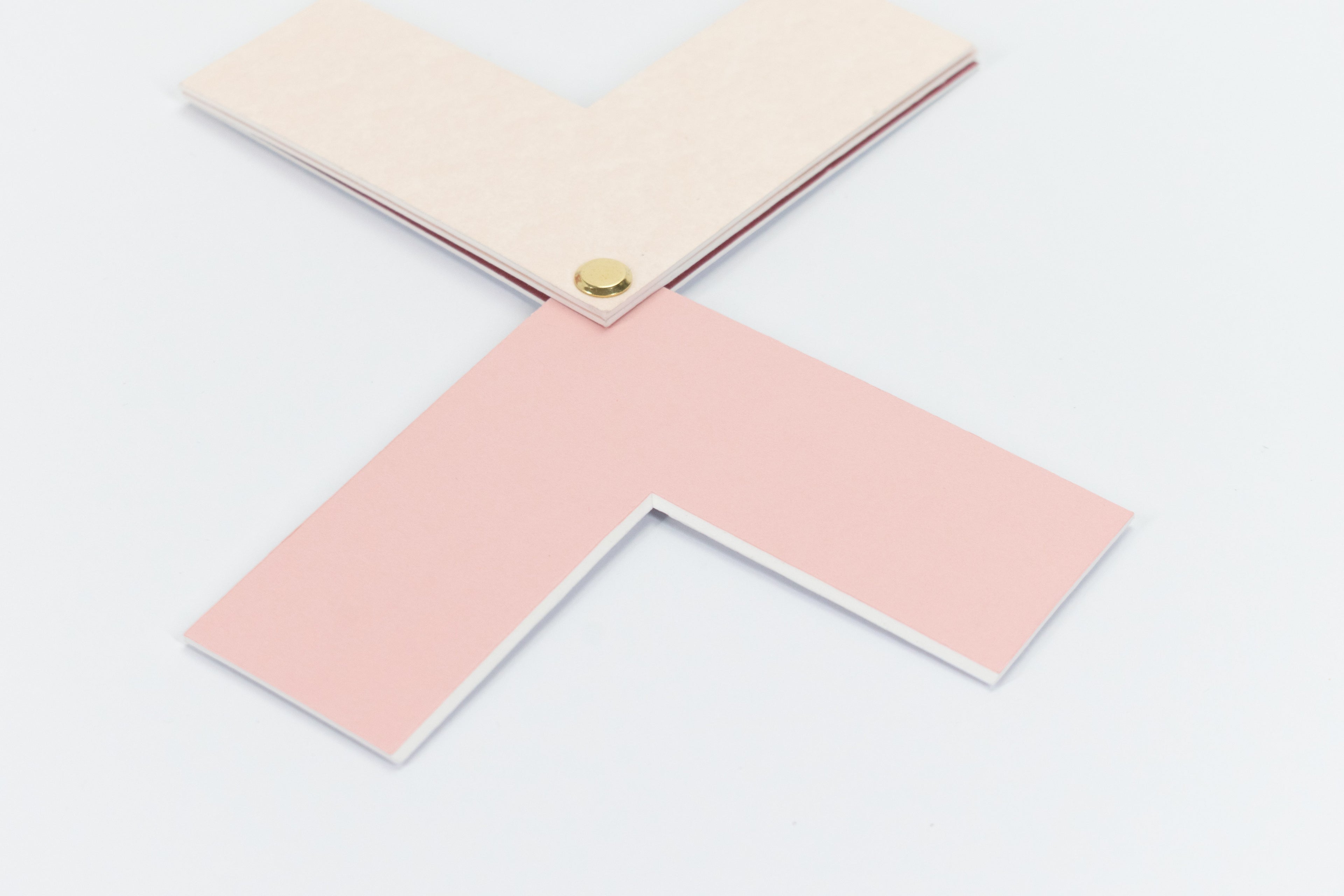 Pink Picture Mount Colour Sample Set | Gradient Chevron Mat Board Swatches | Blush to Rose Pink |